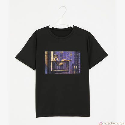 Book reader: By the rain Unisex T-shirt