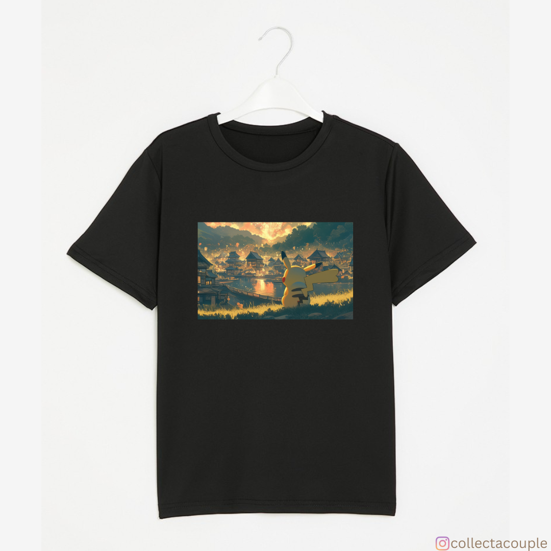 Pokemon: Pikachu Scenic Illustration Unisex T-shirt