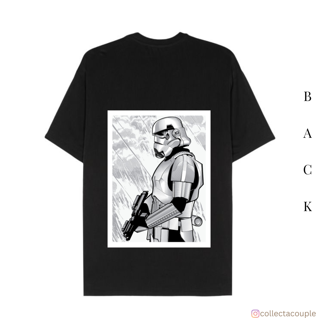 Star Wars: Stormtrooper Sketch Oversized Unisex T-shirt (front and back print)