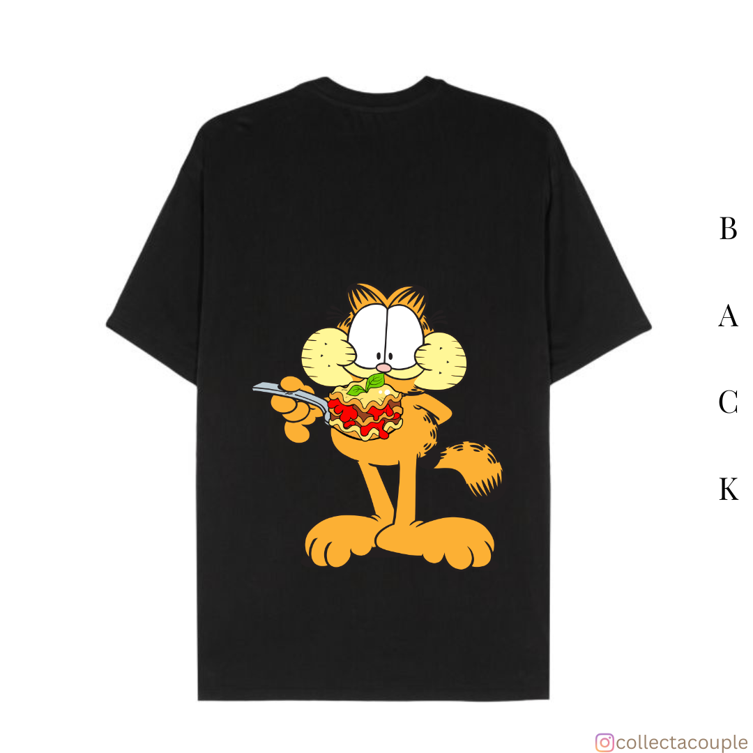 Garfield: Lasagna Oversized Unisex T-shirt (front and back print)