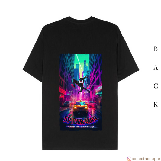 Spider Verse: Miles Morales Swing 2 Oversized Unisex T-shirt (front and back print)