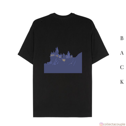 Harry Potter: Hogwarts Silhouette Oversized Unisex T-shirt (front and back print)