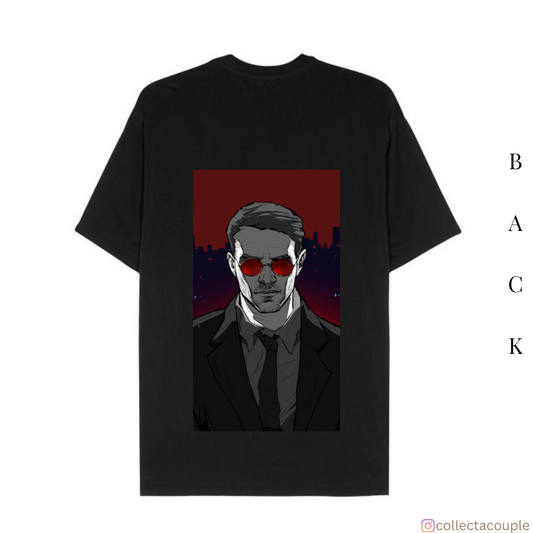 Daredevil: Matt Murdock Illustration Oversized Unisex T-shirt (front and back print)