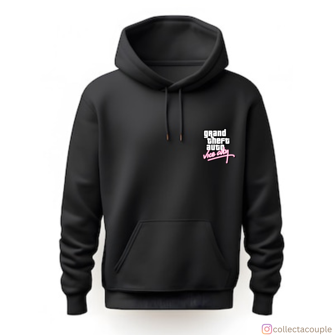 Grand Theft Auto: GTA VI In Action Unisex Hoodie (front & back print)