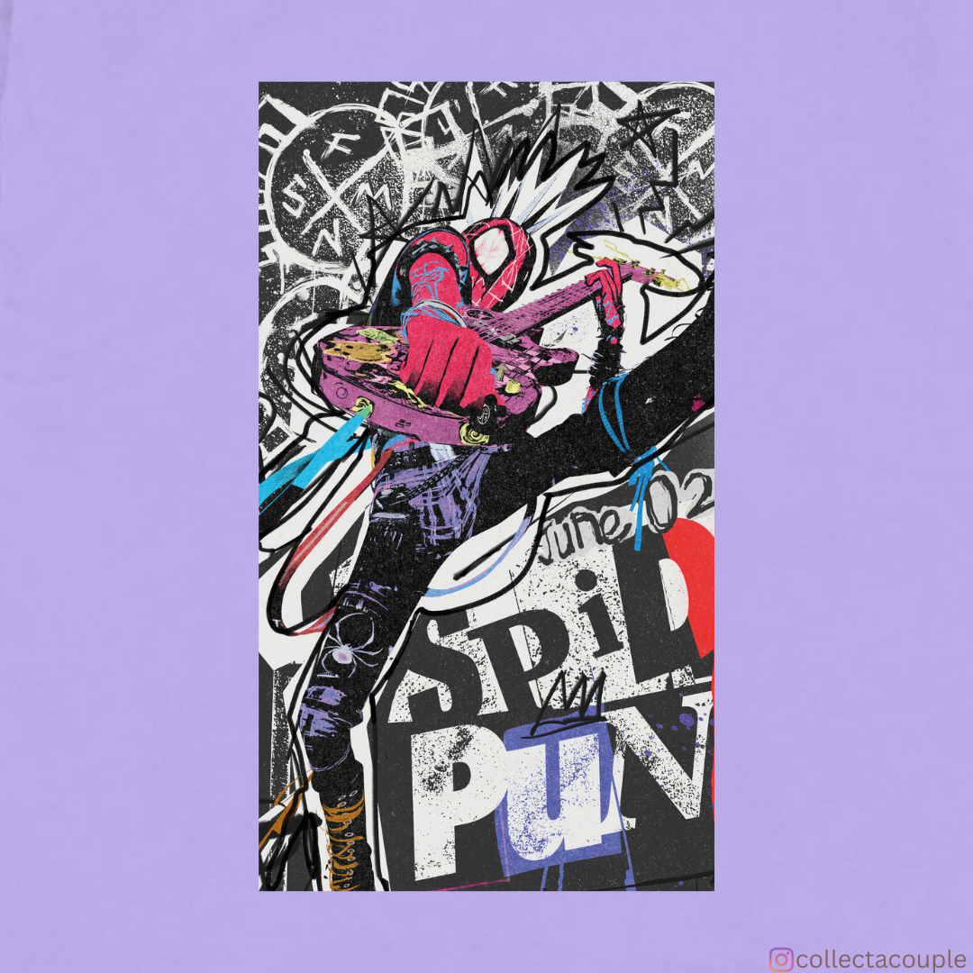 Spider Verse: Spider Punk 1 Oversized Unisex T-shirt (front and back print)