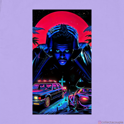 The Weeknd: Aesthetic Oversized Unisex T-shirt (front and back print)