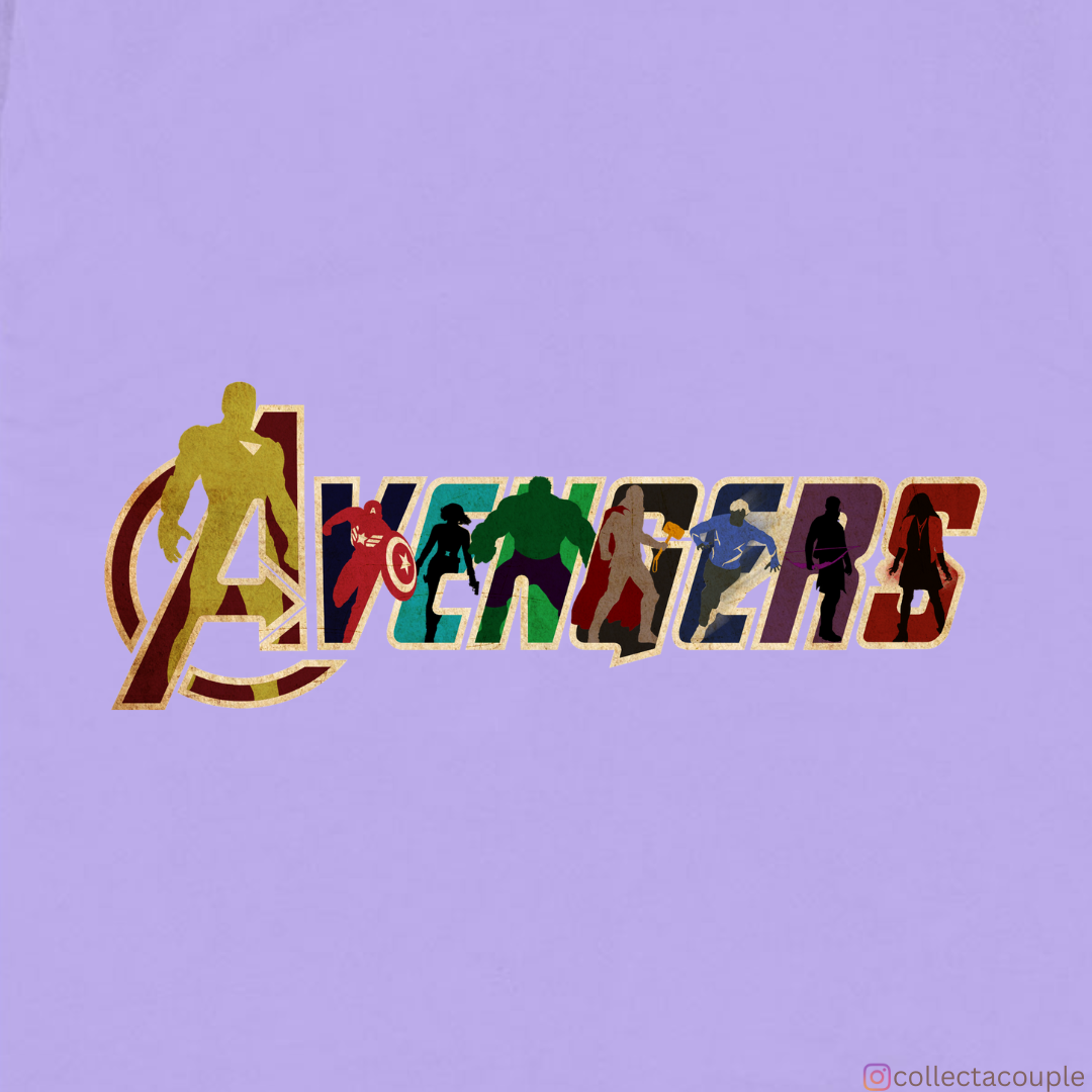 Avengers: Illustration Oversized Unisex T-shirt (front and back print)