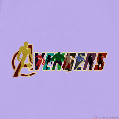 Avengers: Illustration Oversized Unisex T-shirt (front and back print)