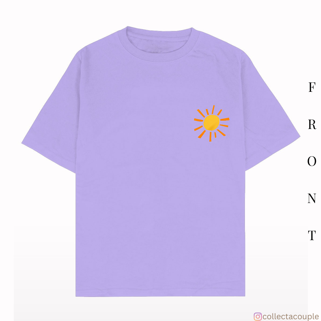 Sunshine: Quote Oversized Unisex T-shirt (front and back print)