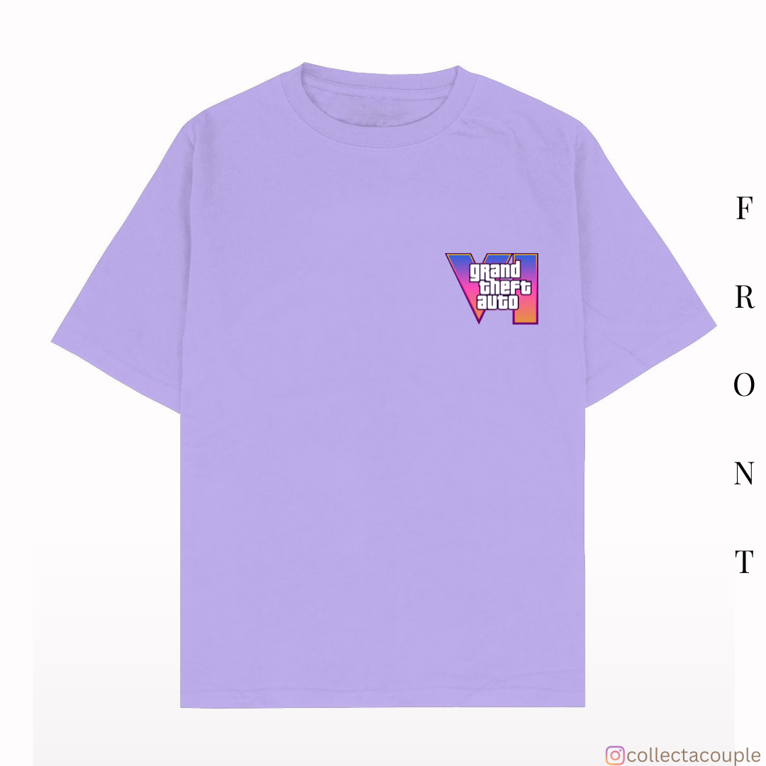 Grand Theft Auto: GTA VI Oversized Unisex T-shirt (front and back print)