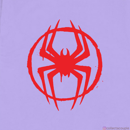 Spider Verse: Miles Morales Pose Oversized Unisex T-shirt (front and back print)