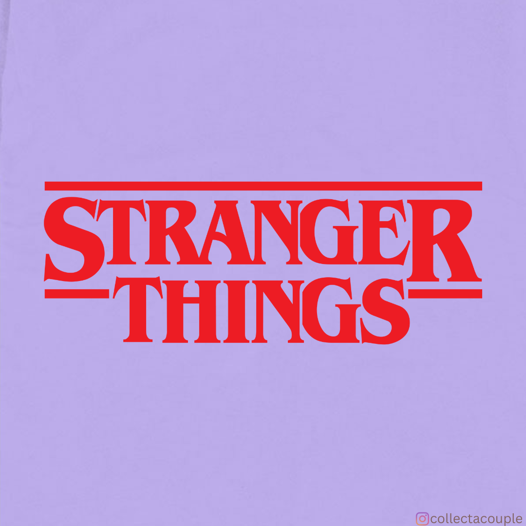 Stranger Things: Upside Down Illustrated Oversized Unisex T-shirt (front and back print)