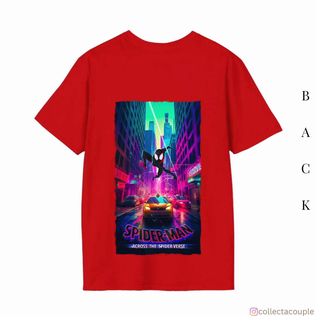 Spider Verse: Miles Morales Swing 2 Oversized Unisex T-shirt (front and back print)