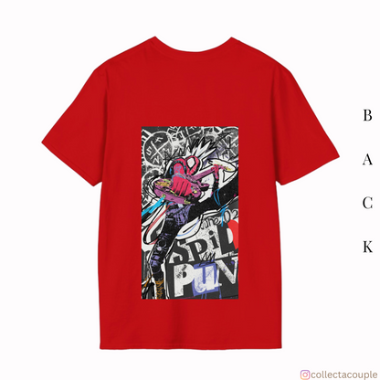 Spider Verse: Spider Punk 1 Oversized Unisex T-shirt (front and back print)