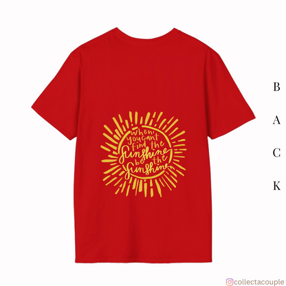 Sunshine: Quote Oversized Unisex T-shirt (front and back print)