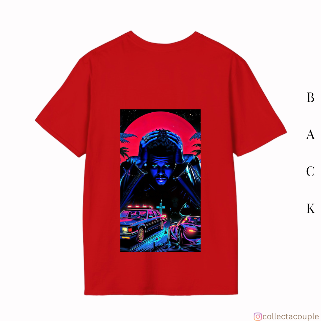 The Weeknd: Aesthetic Oversized Unisex T-shirt (front and back print)