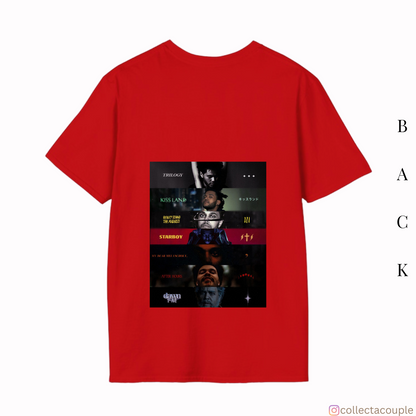 The Weeknd: Discography Oversized Unisex T-shirt (front and back print)