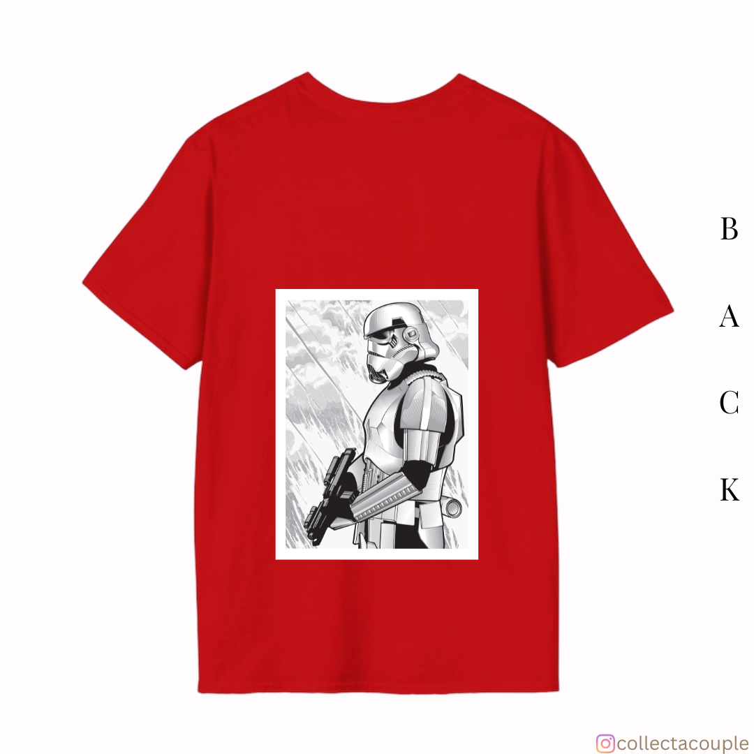 Star Wars: Stormtrooper Sketch Oversized Unisex T-shirt (front and back print)