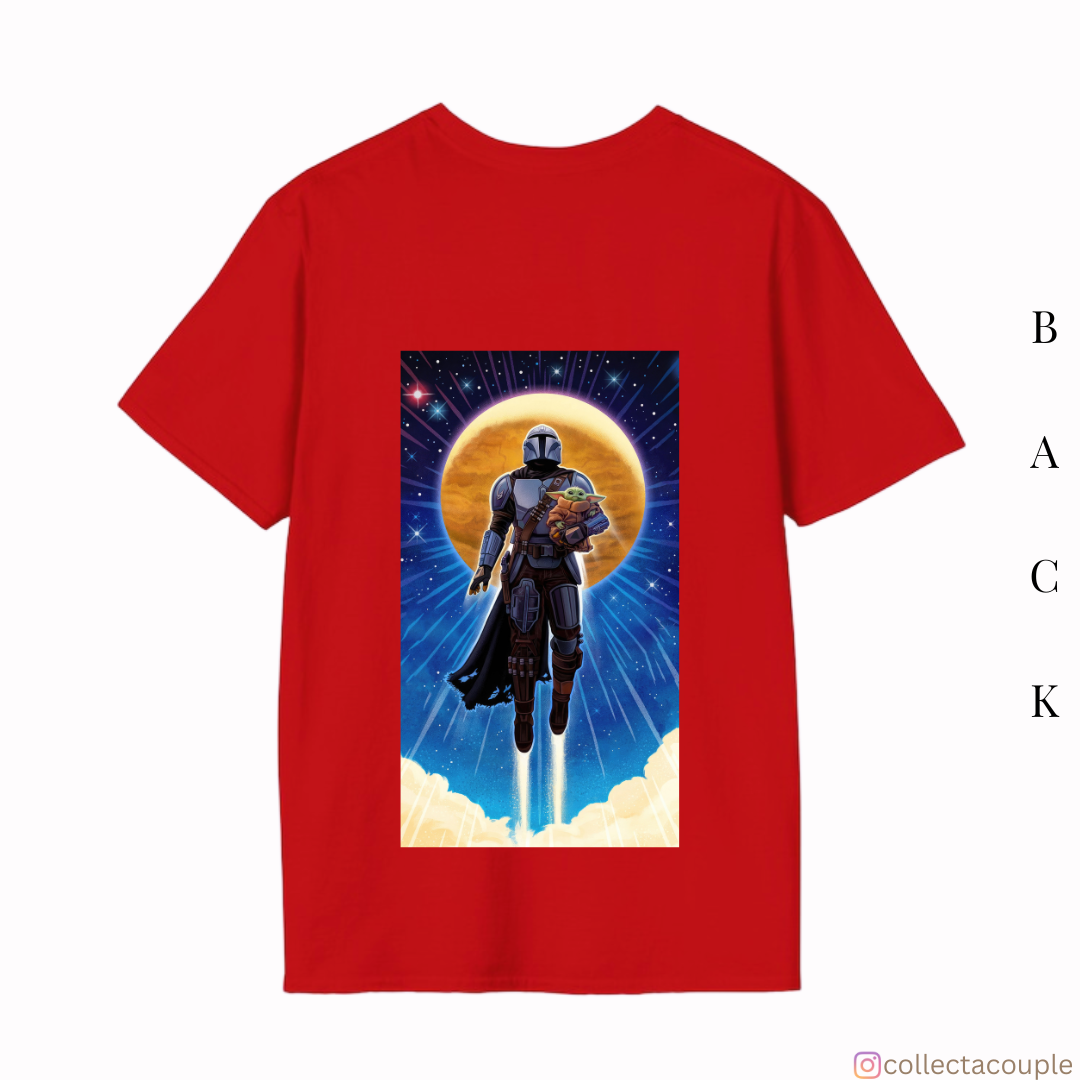 The Mandalorian: Mandalorian and Grogu Oversized Unisex T-shirt (front and back print)