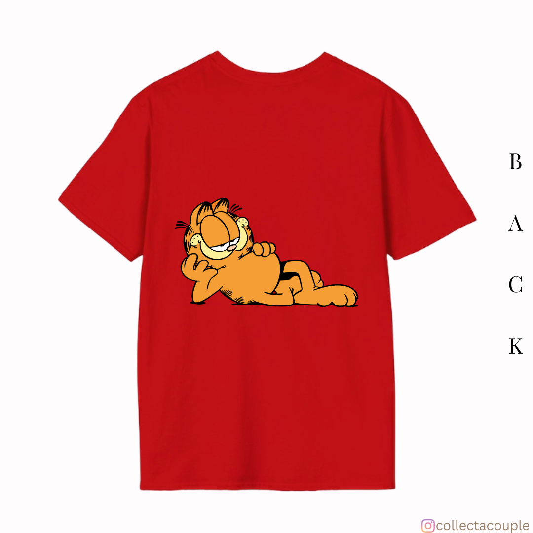 Garfield: Laying Pose Oversized Unisex T-shirt (front and back print)