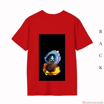 Avatar The Last Airbender: Aang Illustrated 2 Oversized Unisex T-shirt (front and back print)