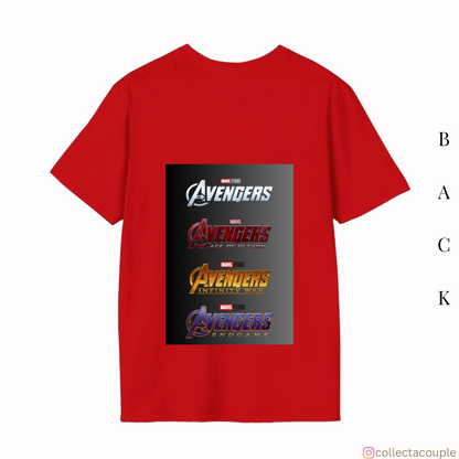 Avengers: Series Titles Oversized Unisex T-shirt (front and back print)