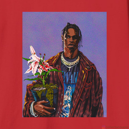 Travis Scott: Illustration Oversized Unisex T-shirt (front and back print)