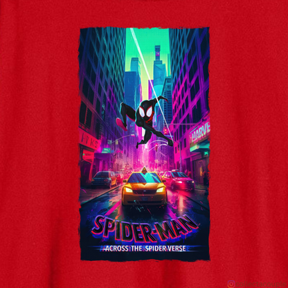 Spider Verse: Miles Morales Swing 2 Oversized Unisex T-shirt (front and back print)