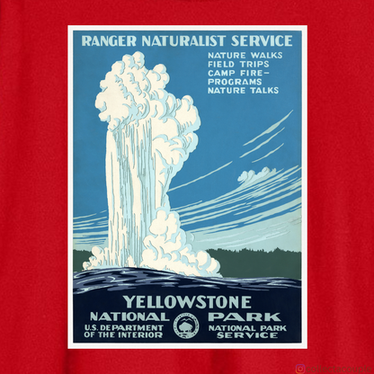 Travel Aesthetic: Yellowstone Oversized Unisex T-shirt (front and back print)