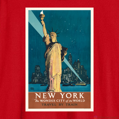 Travel Aesthetic: New York Oversized Unisex T-shirt (front and back print)