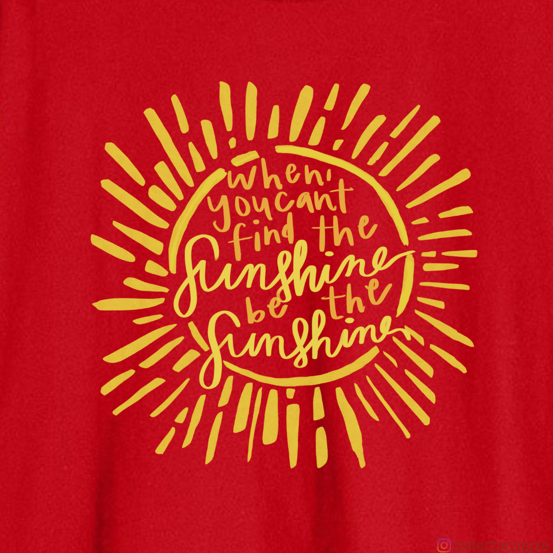 Sunshine: Quote Oversized Unisex T-shirt (front and back print)