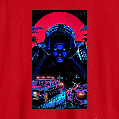 The Weeknd: Aesthetic Oversized Unisex T-shirt (front and back print)