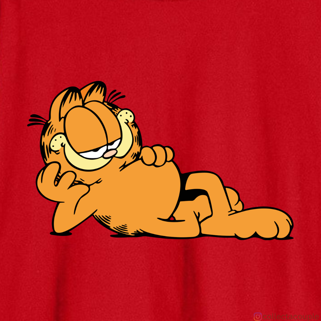 Garfield: Laying Pose Oversized Unisex T-shirt (front and back print)