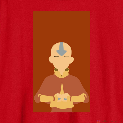 Avatar The Last Airbender: Aang Illustrated Oversized Unisex T-shirt (front and back print)