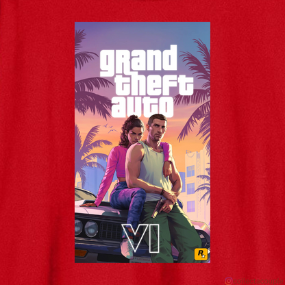 Grand Theft Auto: GTA VI Pose Oversized Unisex T-shirt (front and back print)