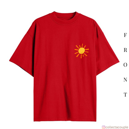 Sunshine: Quote Oversized Unisex T-shirt (front and back print)