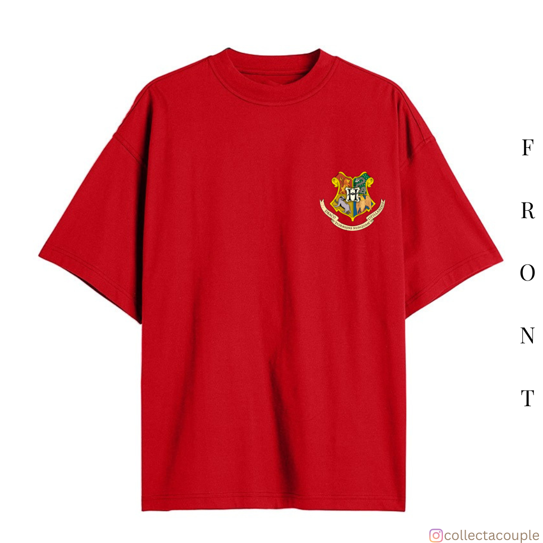 Harry Potter: Hogwarts is my home Oversized Unisex T-shirt (front and back print)