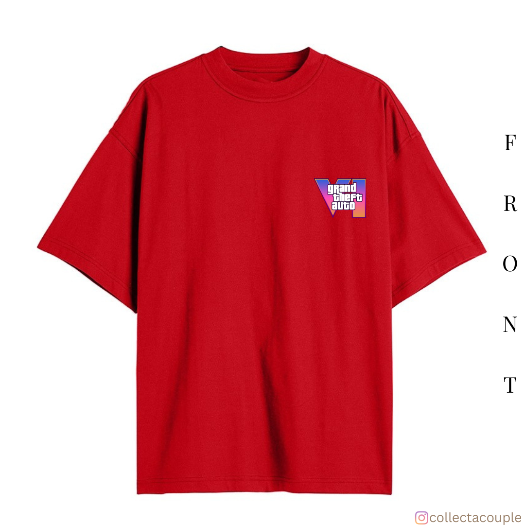 Grand Theft Auto: GTA VI Oversized Unisex T-shirt (front and back print)