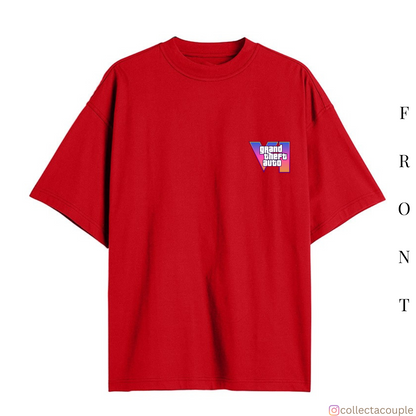 Grand Theft Auto: GTA VI Oversized Unisex T-shirt (front and back print)