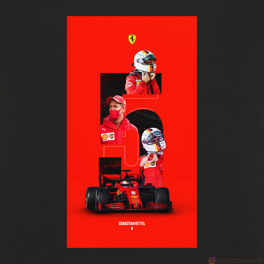 Sebastian Vettel: Collage Unisex T-shirt