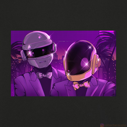 Daft Punk: Purple Unisex T-shirt