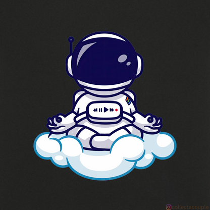 Astronaut: Meditating in clouds Unisex T-shirt