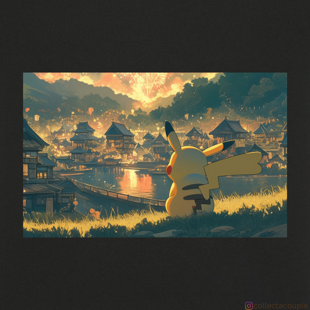 Pokemon: Pikachu Scenic Illustration Unisex T-shirt