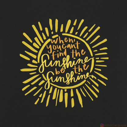 Sunshine: Quote Oversized Unisex T-shirt (front and back print)