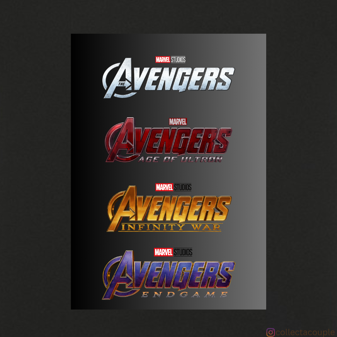 Avengers: Series Titles Oversized Unisex T-shirt (front and back print)