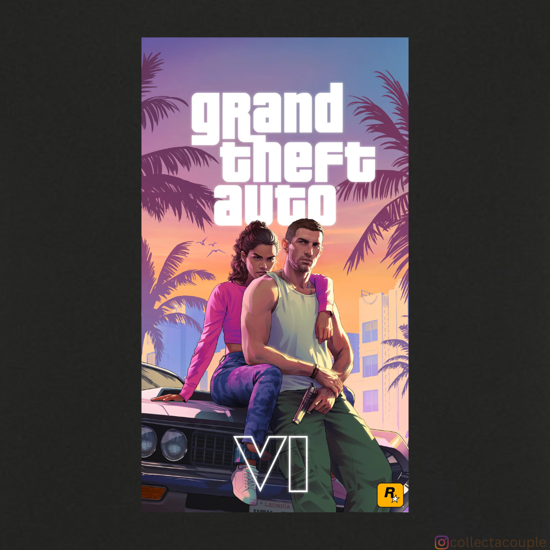 Grand Theft Auto: GTA VI Pose Oversized Unisex T-shirt (front and back print)