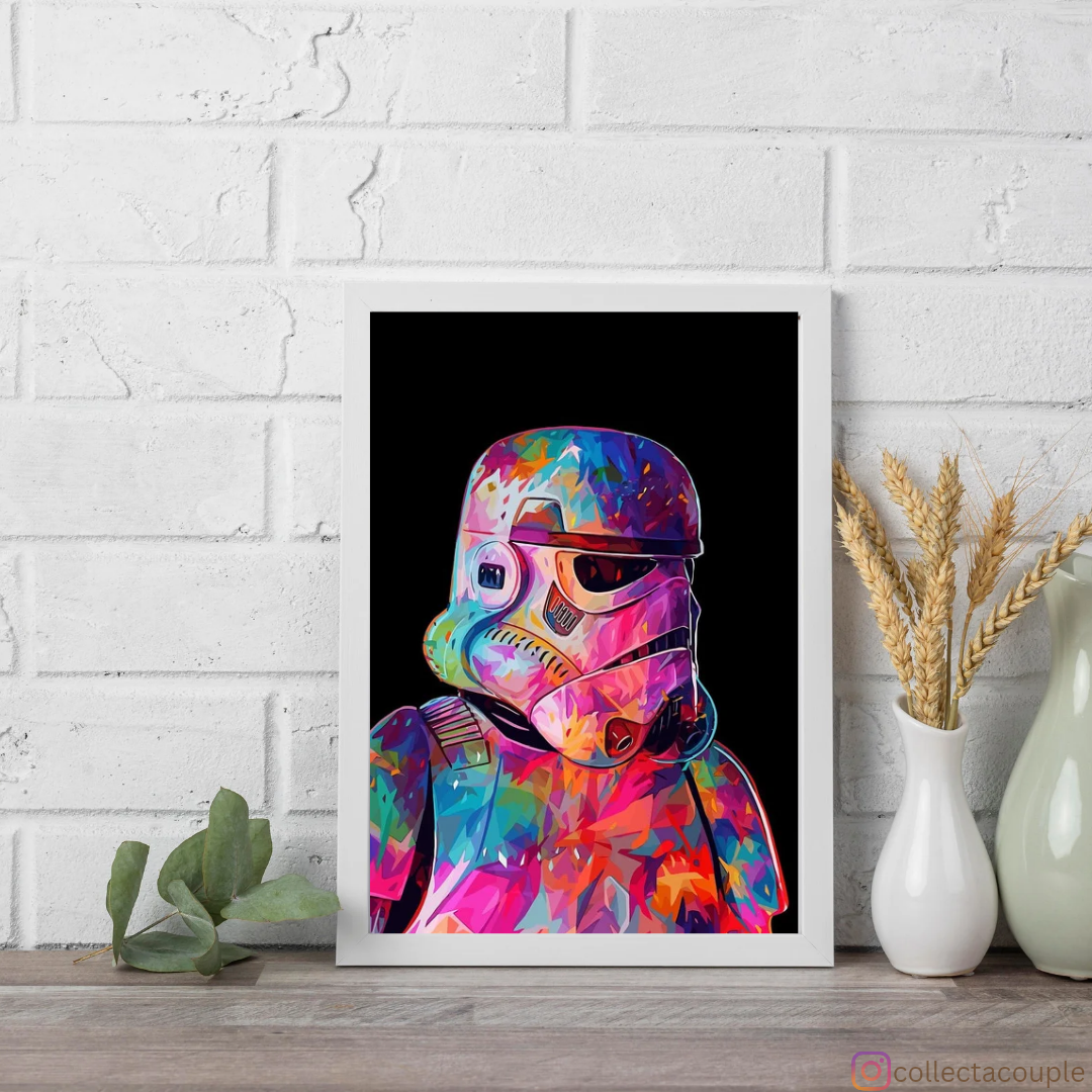 Star Wars: Stormtrooper Colourful Framed Poster