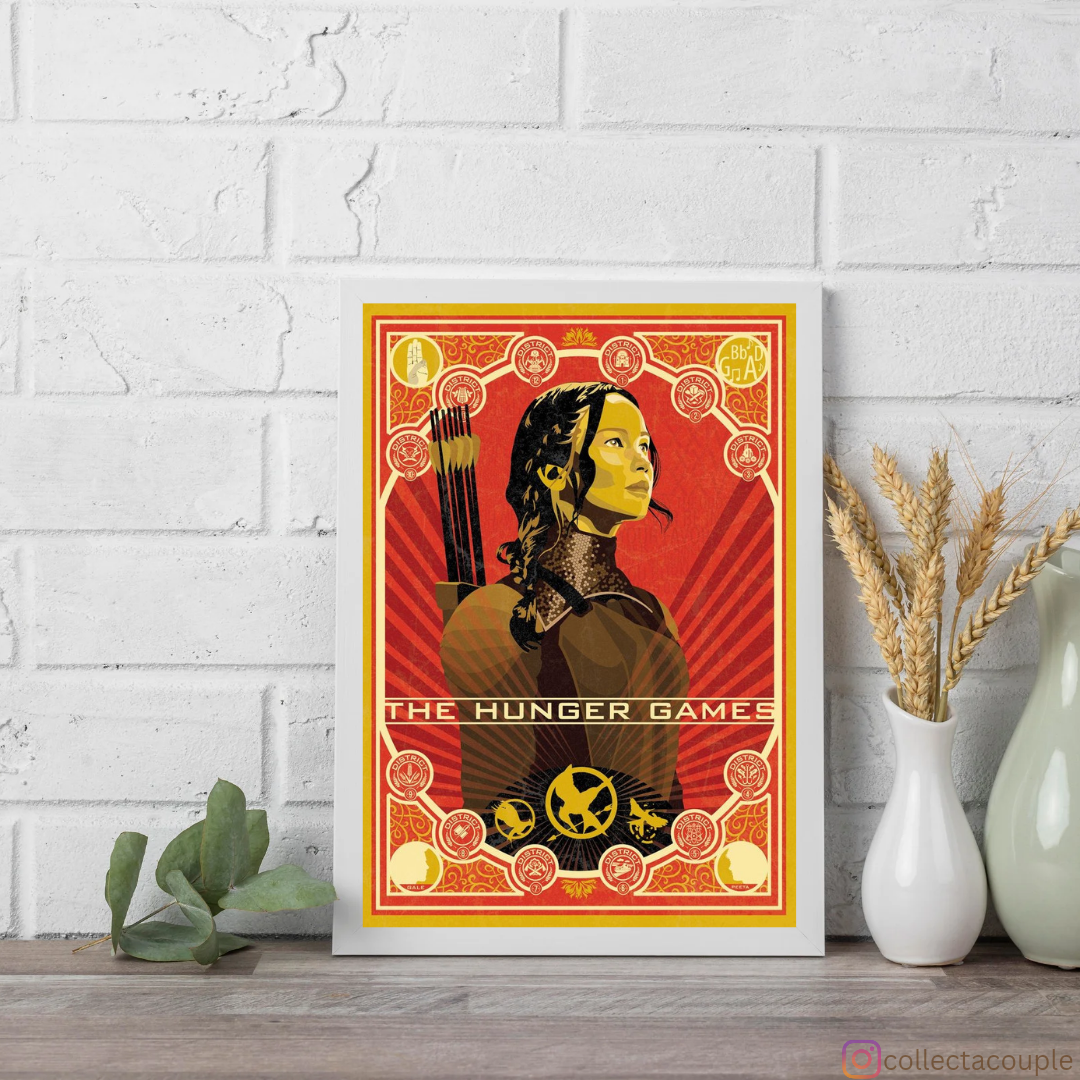 The Hunger Games: Katniss Sketch Framed Poster