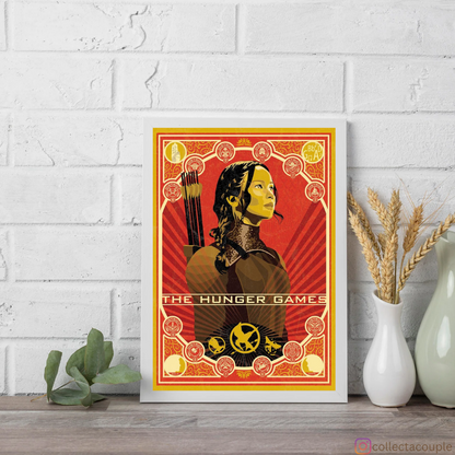 The Hunger Games: Katniss Sketch Framed Poster