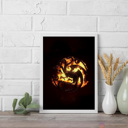 House of The Dragon: Targaryen Sigil Framed Poster